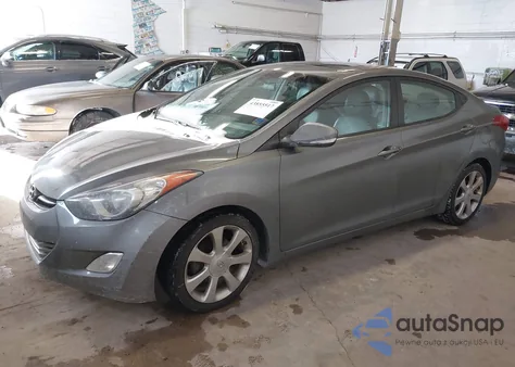 2013 Hyundai Elantra Limited from USA, damaged, VIN 5NPDH4AE8DH194975